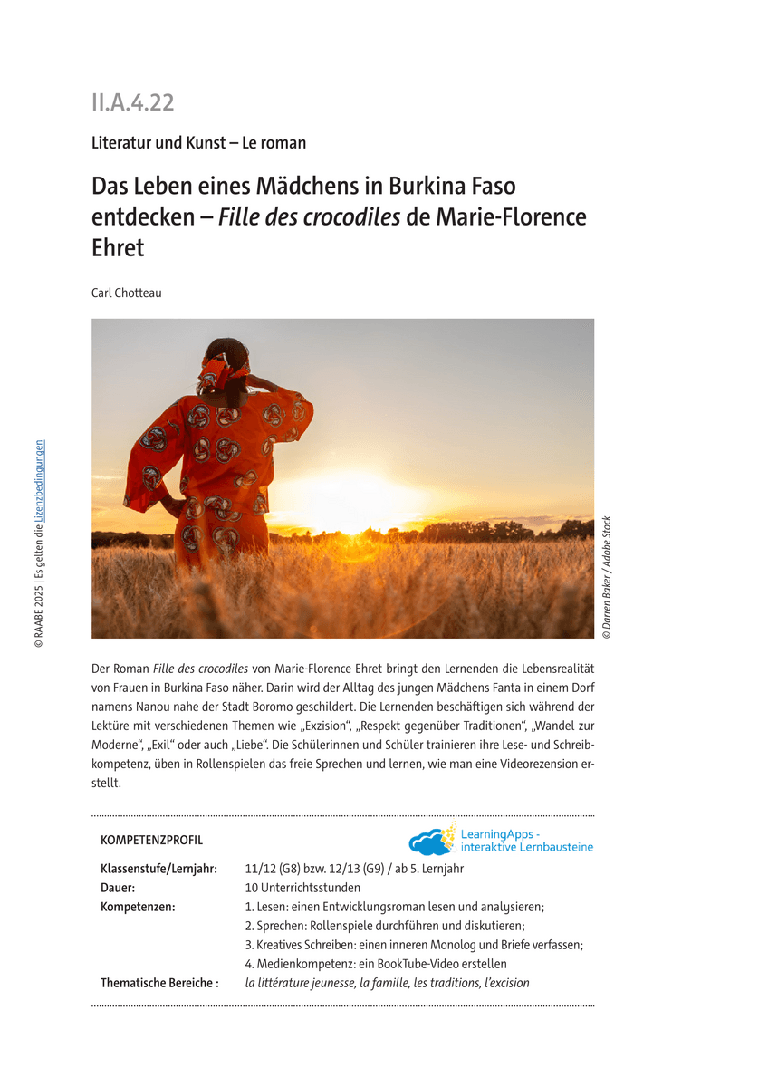 Das Leben eines Mädchens in Burkina Faso entdecken Das Leben eines Mädchens in Burkina Faso entdecken