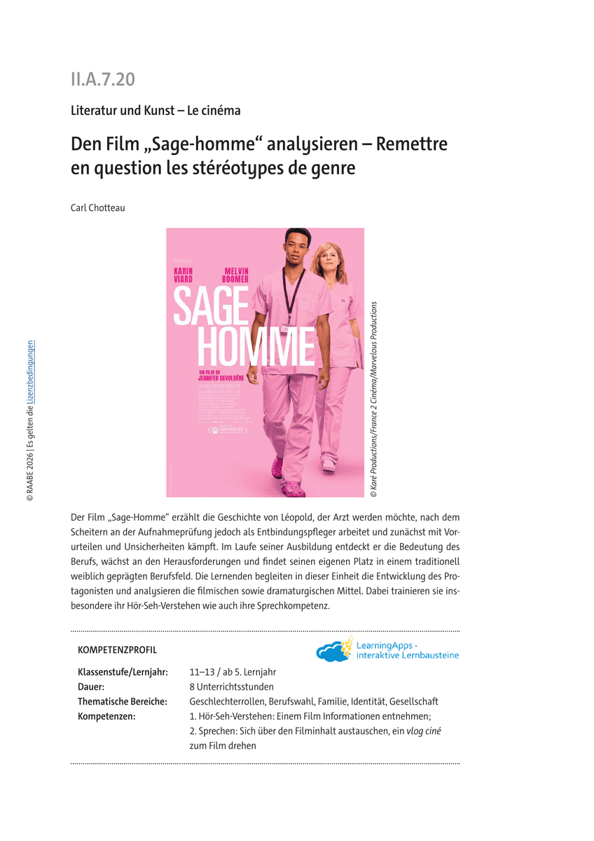 Den Film „Sage-homme“ analysieren Den Film „Sage-homme“ analysieren
