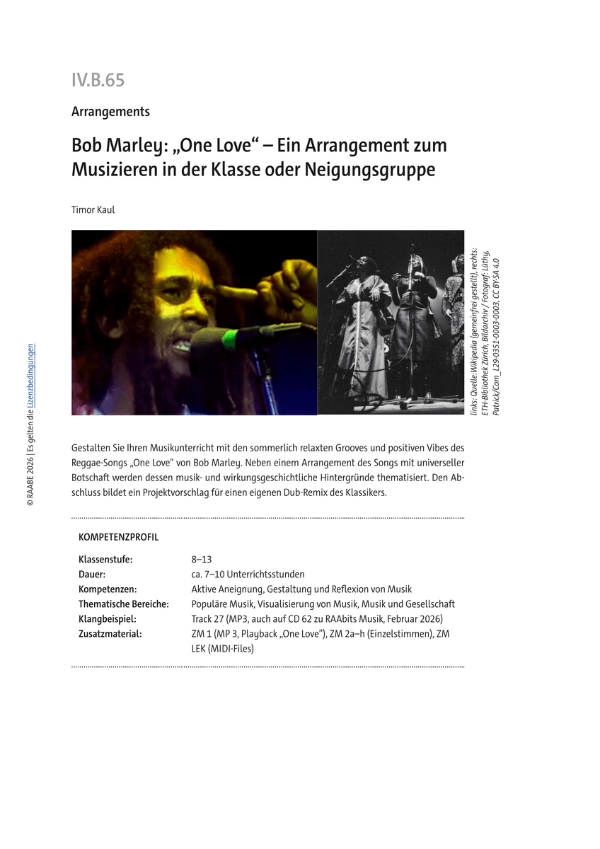 Bob Marley: „One Love“ Bob Marley: „One Love“