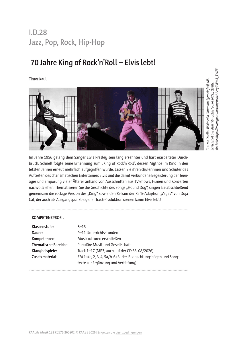 70 Jahre King of Rock’n’Roll 70 Jahre King of Rock’n’Roll