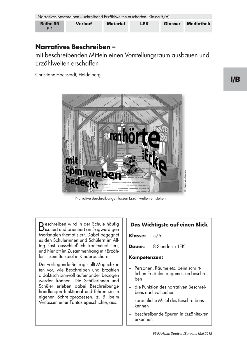 Narratives Beschreiben Narratives Beschreiben