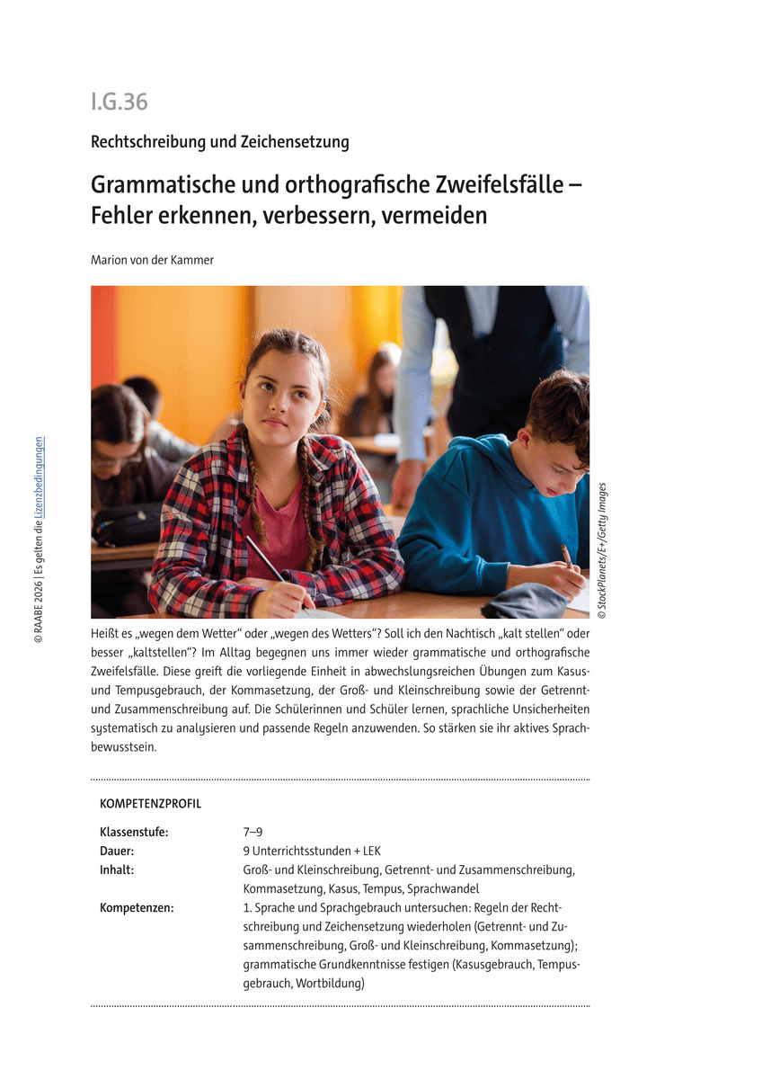 Grammatische und orthografische Zweifelsfälle Grammatische und orthografische Zweifelsfälle