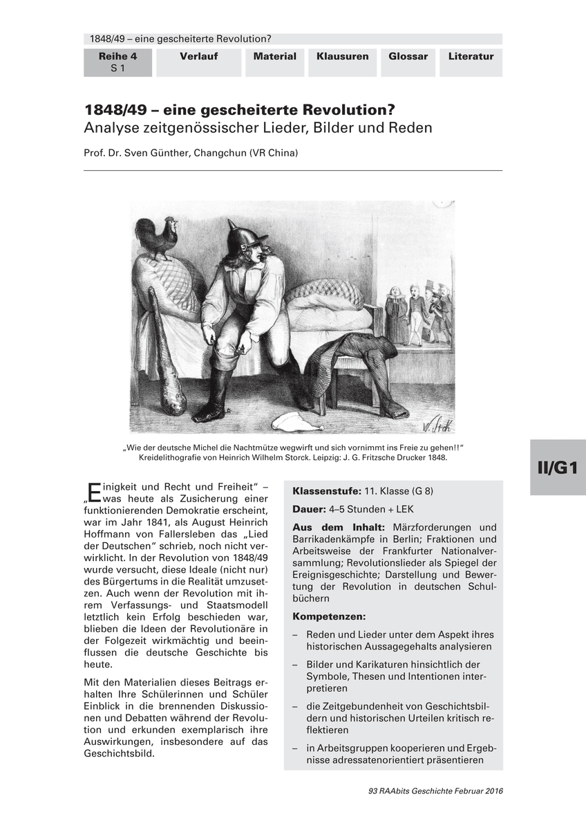 1848/49 – eine gescheiterte Revolution? 1848/49 – eine gescheiterte Revolution?