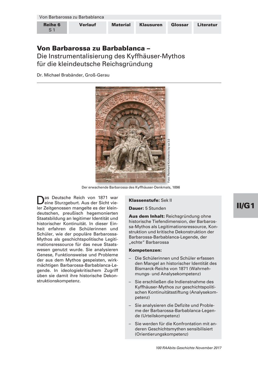 Von Barbarossa zu Barbablanca Von Barbarossa zu Barbablanca