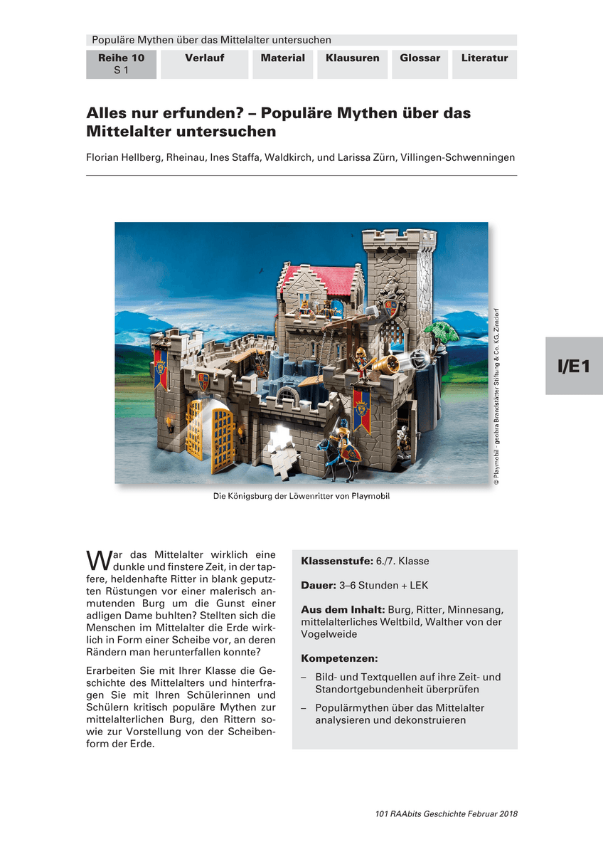 Alles nur erfunden? Alles nur erfunden?