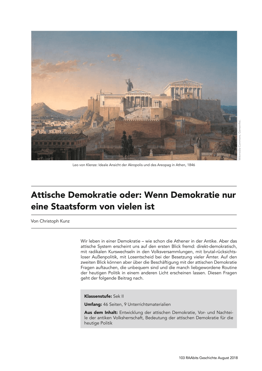 Attische Demokratie Attische Demokratie