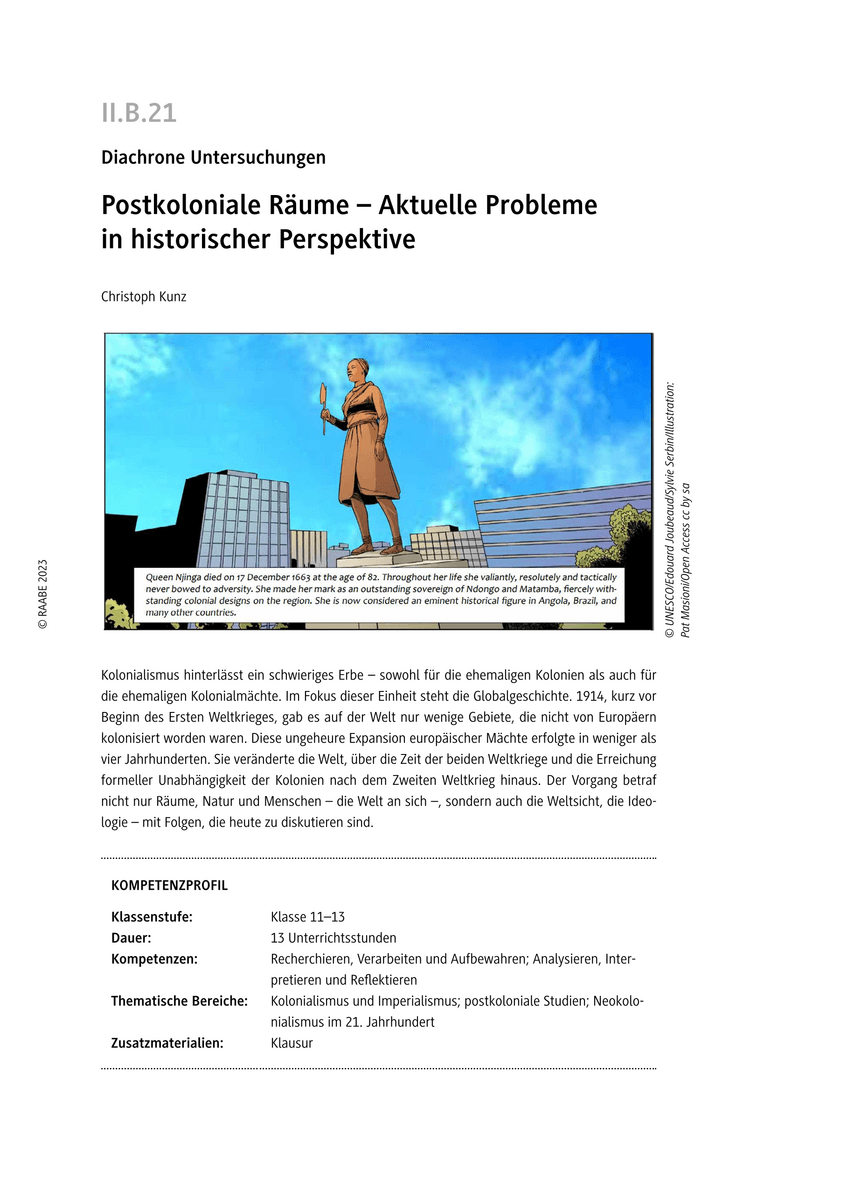 Postkoloniale Räume Postkoloniale Räume