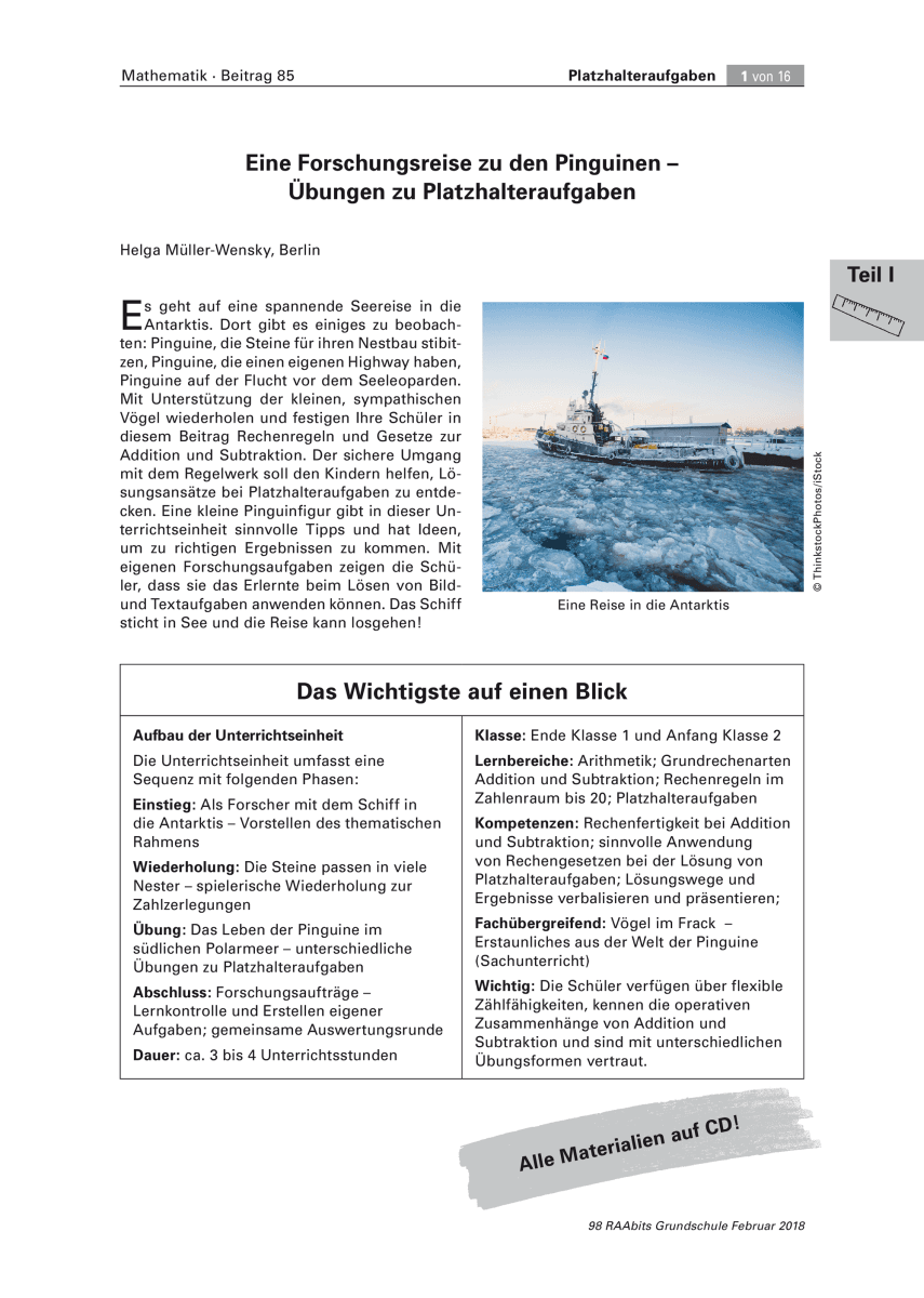 Eine Forschungsreise zu den Pinguinen Eine Forschungsreise zu den Pinguinen