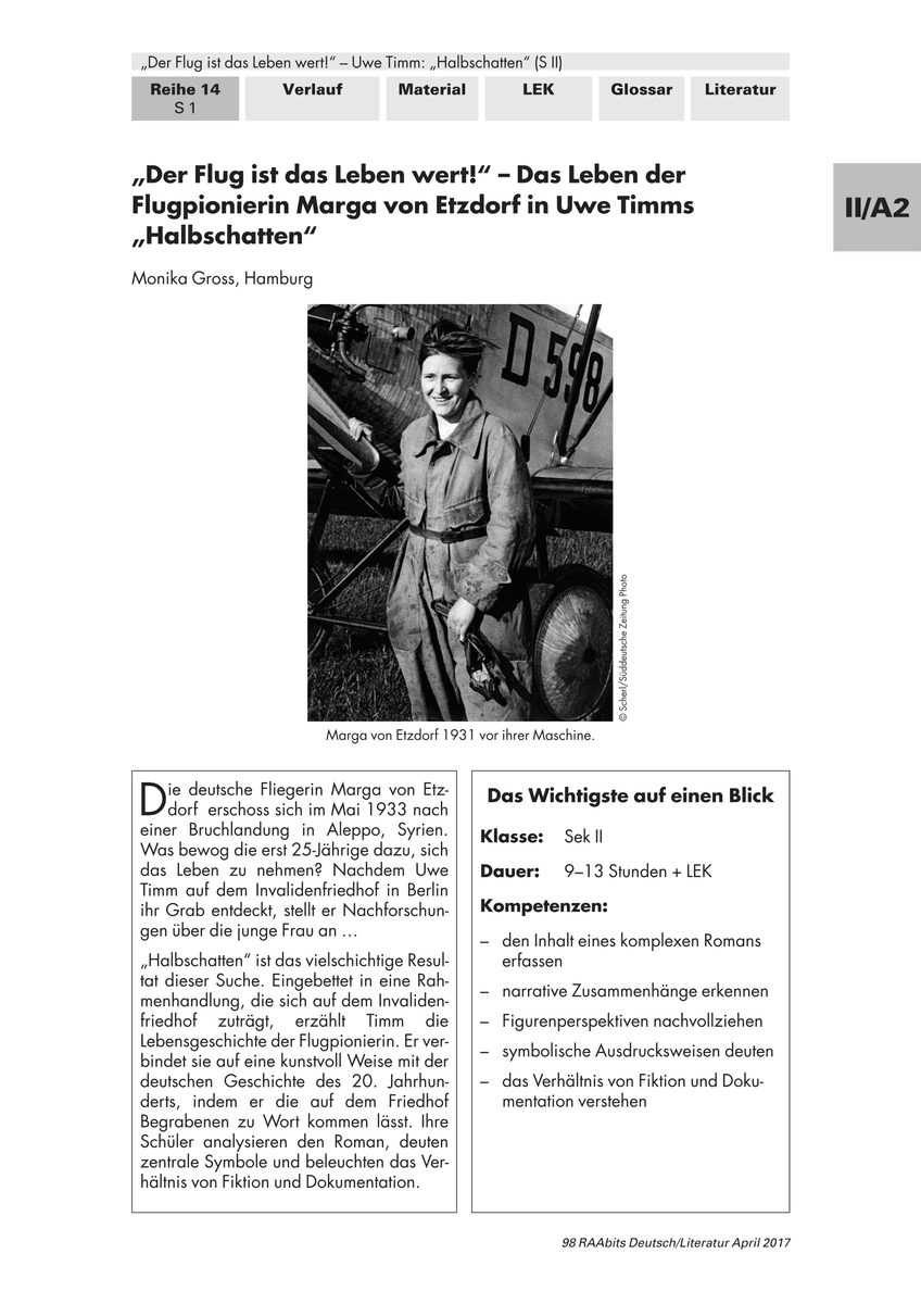 „Der Flug ist das Leben wert!“ „Der Flug ist das Leben wert!“