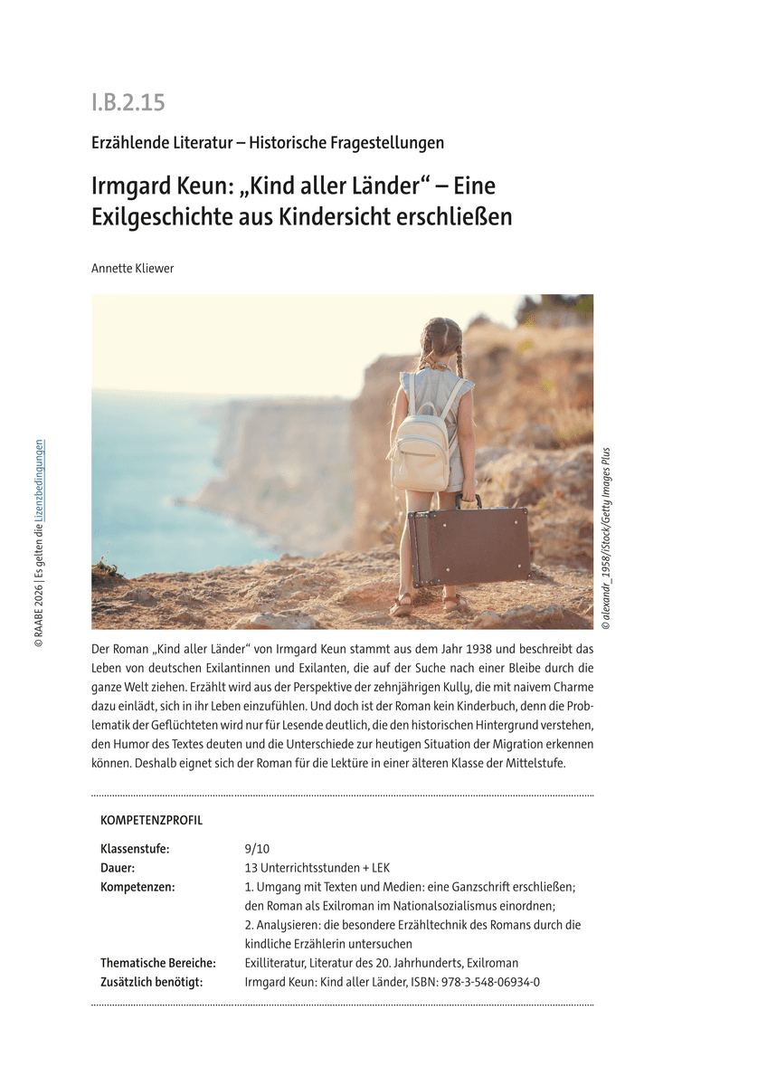 Irmgard Keun: „Kind aller Länder“ Irmgard Keun: „Kind aller Länder“