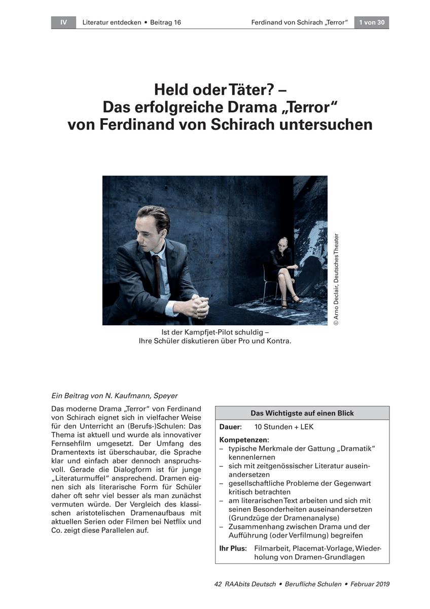 Held oder Täter? Held oder Täter?