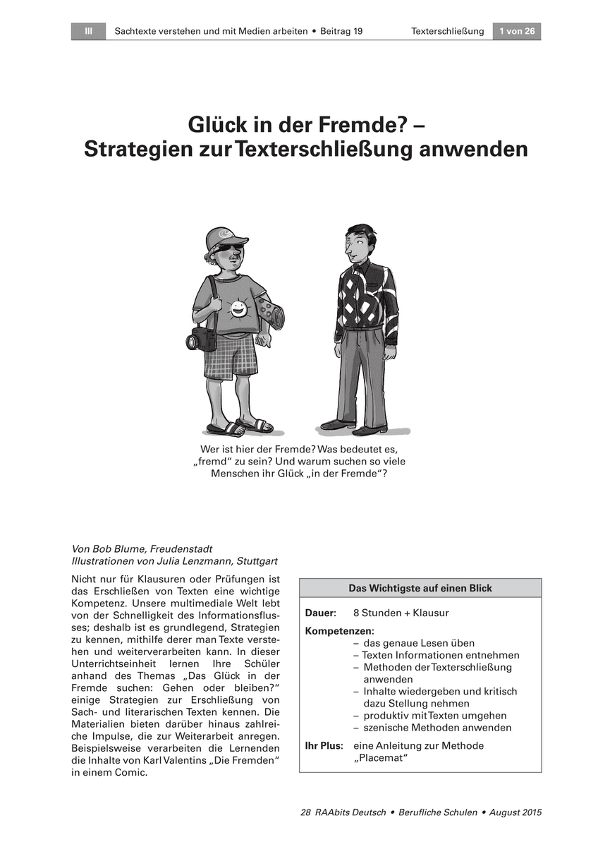 Strategien zur Texterschließung anwenden Strategien zur Texterschließung anwenden