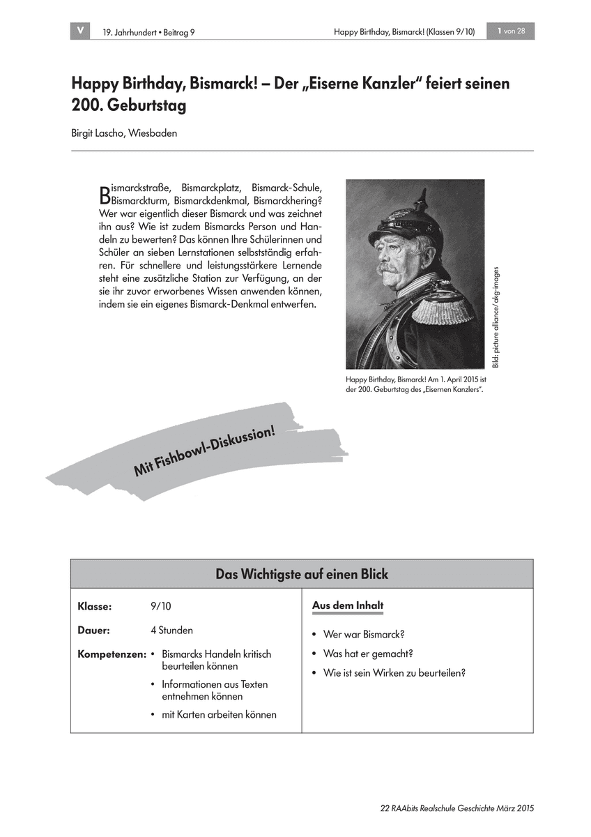 Happy Birthday, Bismarck! Happy Birthday, Bismarck!
