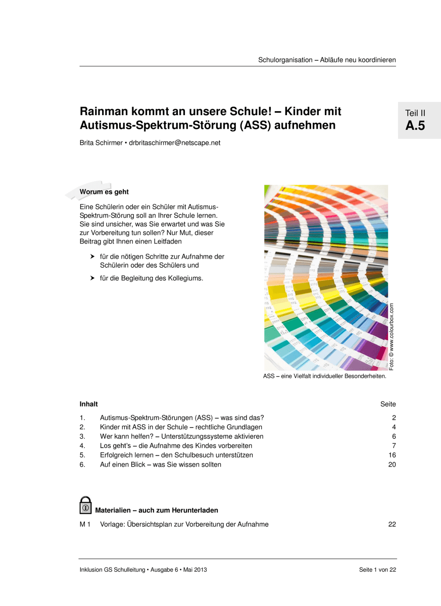 Rainman kommt an unsere Schule! - Kinder mit Autismus-Spektrum-Störung (ASS) auf Rainman kommt an unsere Schule! - Kinder mit Autismus-Spektrum-Störung (ASS) auf