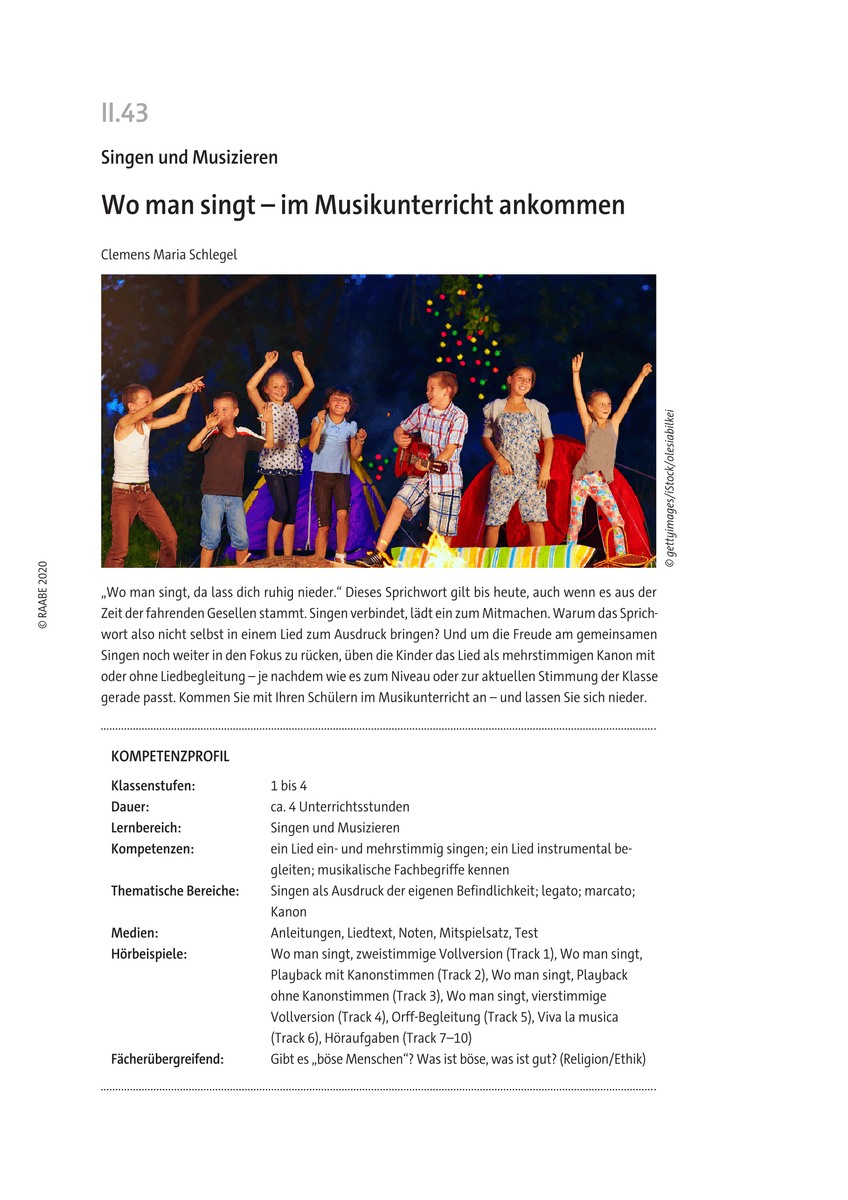 Wo man singt Wo man singt