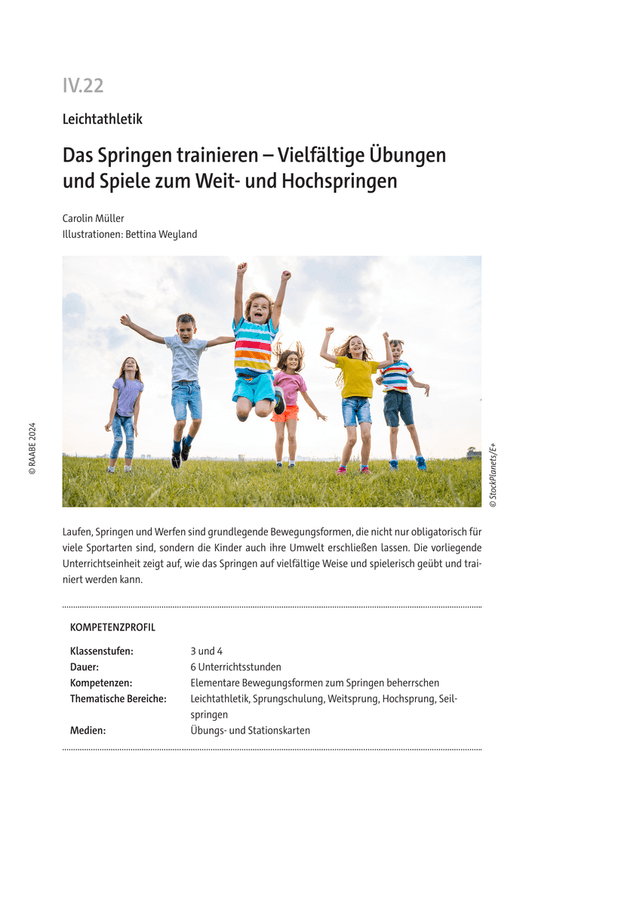 Springen Weit Das Springen trainieren Vielfältige Übungen und Spiele zum Weit- und ...