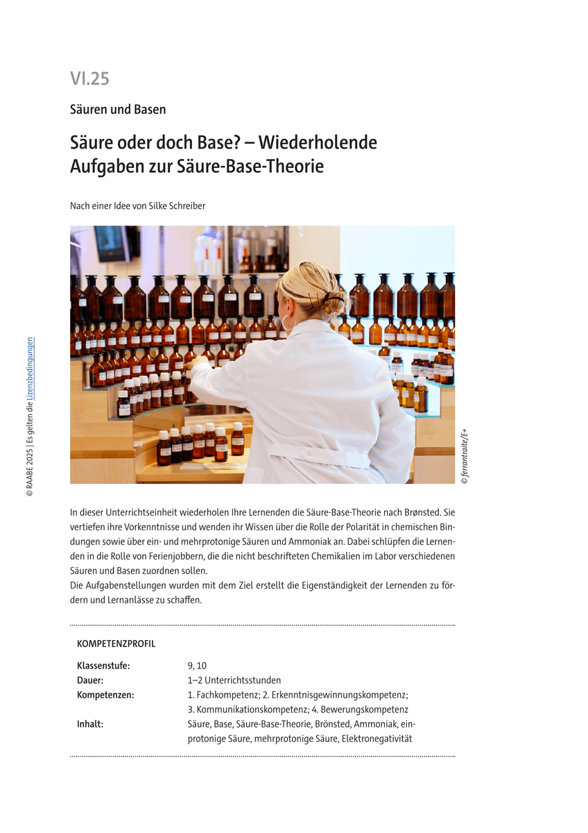 Säure oder doch Base? Säure oder doch Base?