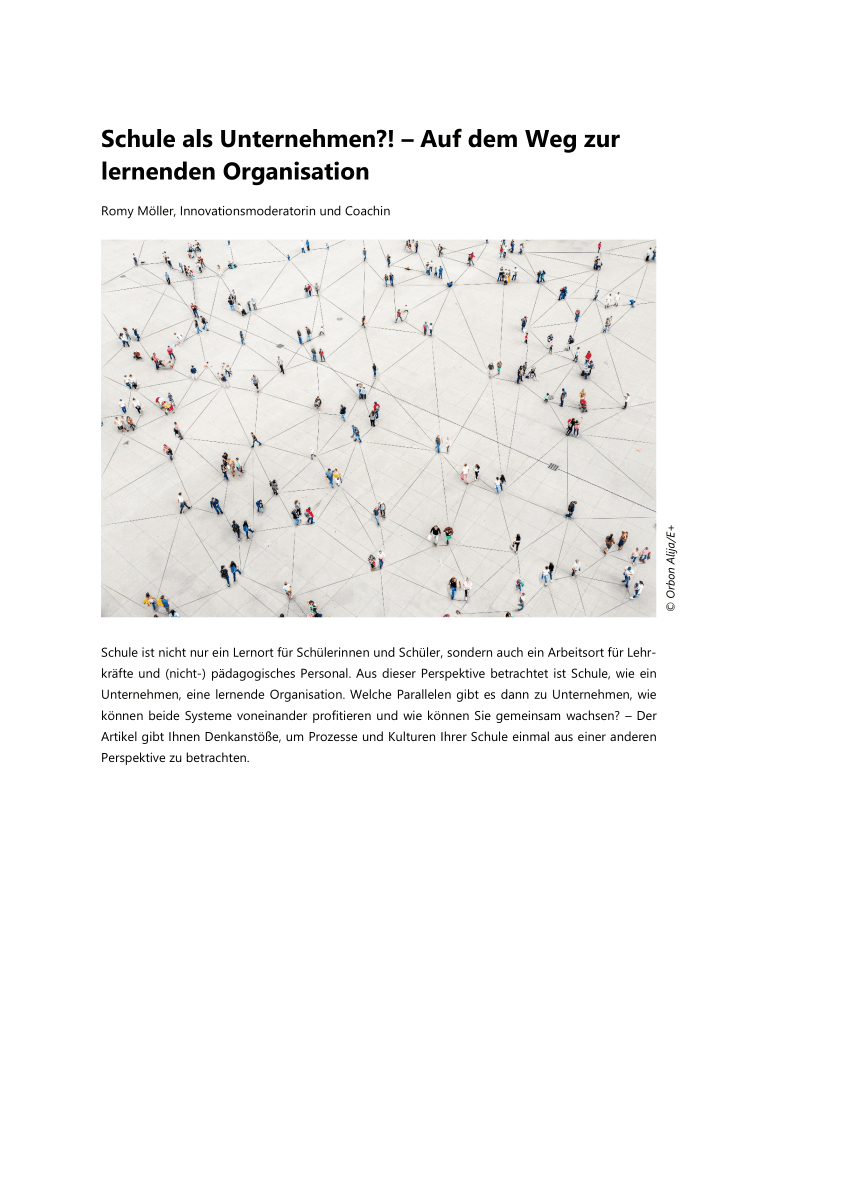 Schule als Unternehmen?! Schule als Unternehmen?!