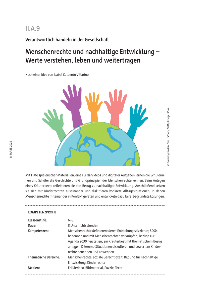 Menschenrechte und nachhaltige Entwicklung Menschenrechte und nachhaltige Entwicklung