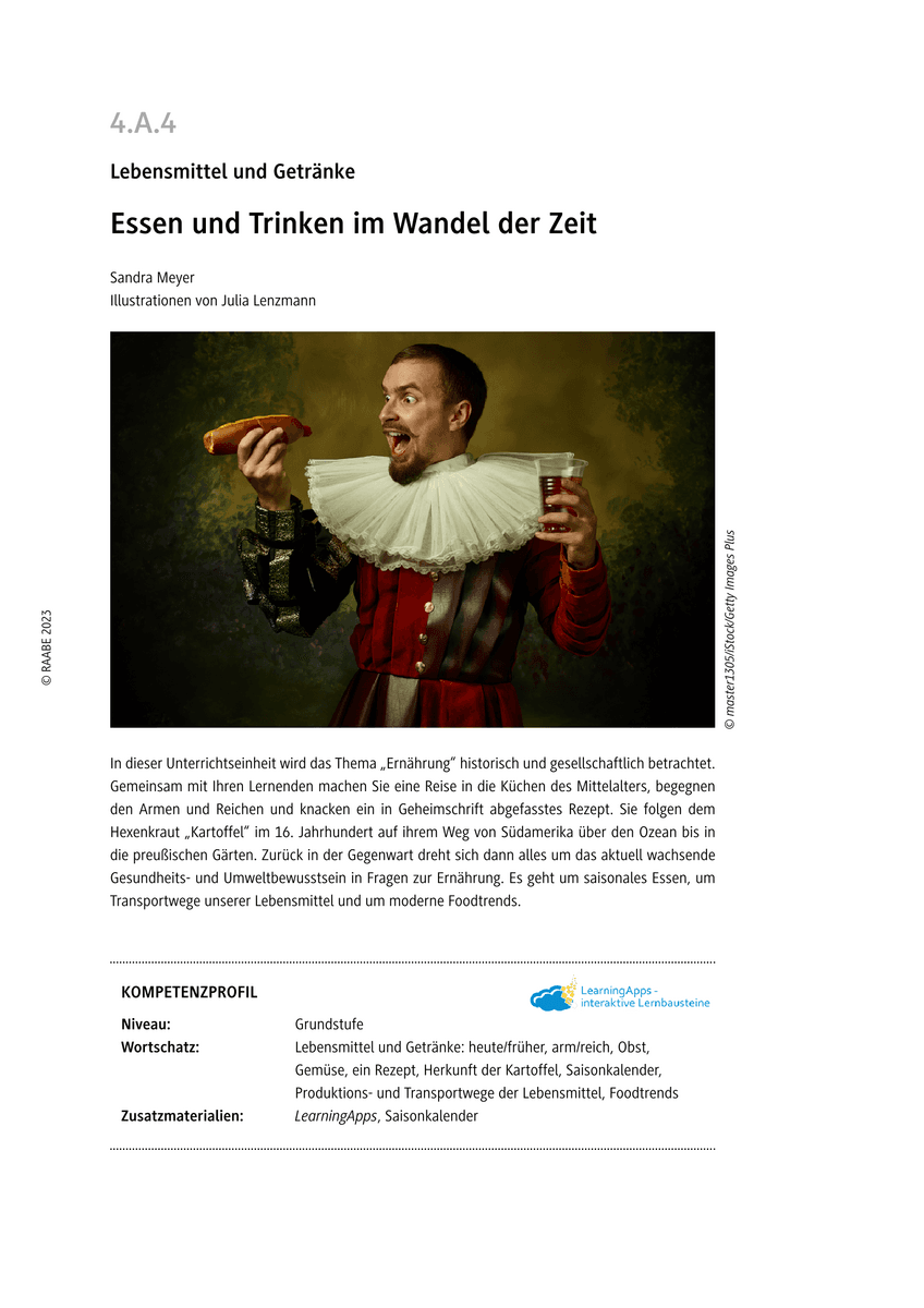 Essen und Trinken im Wandel der Zeit Essen und Trinken im Wandel der Zeit