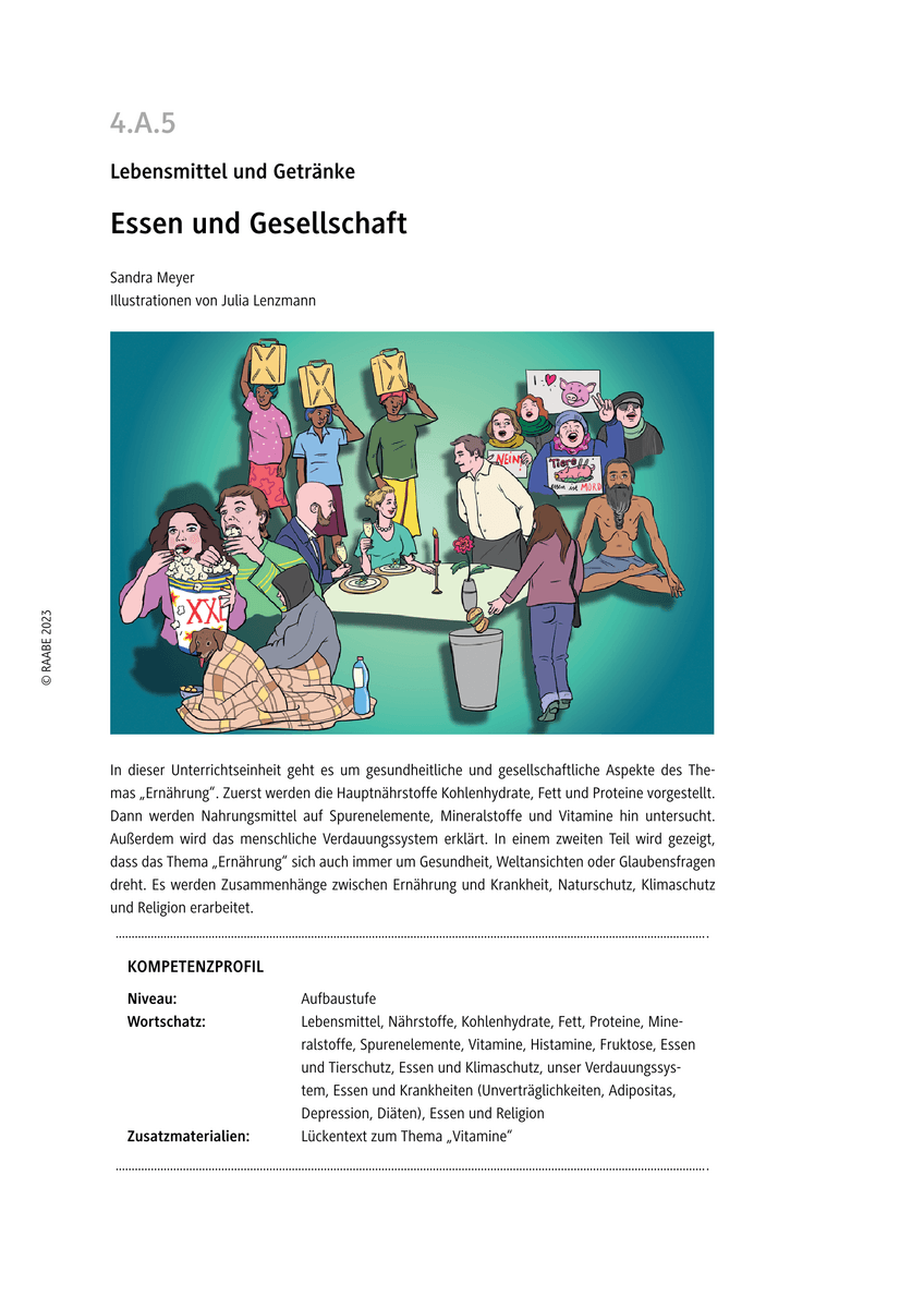 Essen und Gesellschaft Essen und Gesellschaft