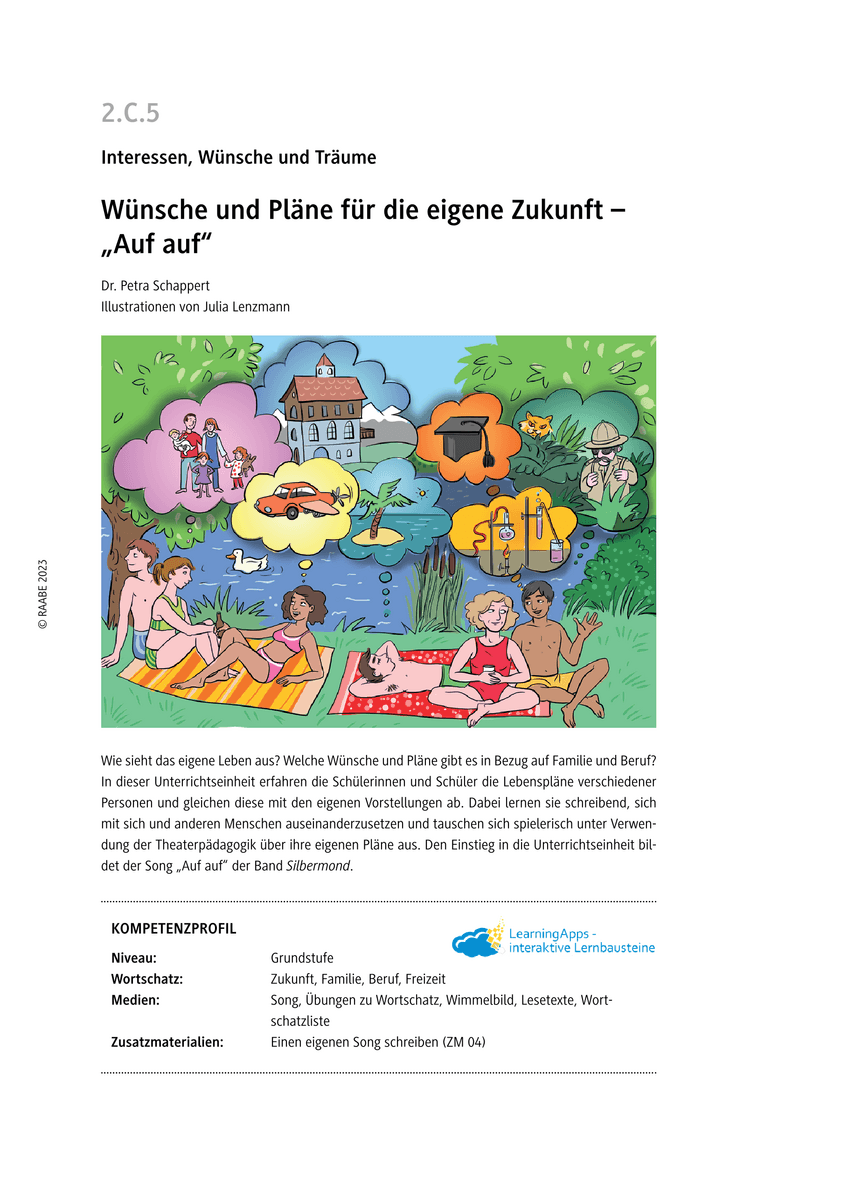 Wünsche und Pläne für die eigene Zukunft Wünsche und Pläne für die eigene Zukunft