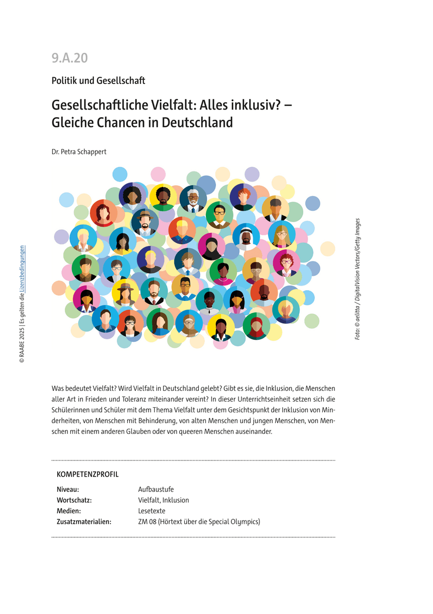 Gesellschaftliche Vielfalt: Alles inklusiv? Gesellschaftliche Vielfalt: Alles inklusiv?