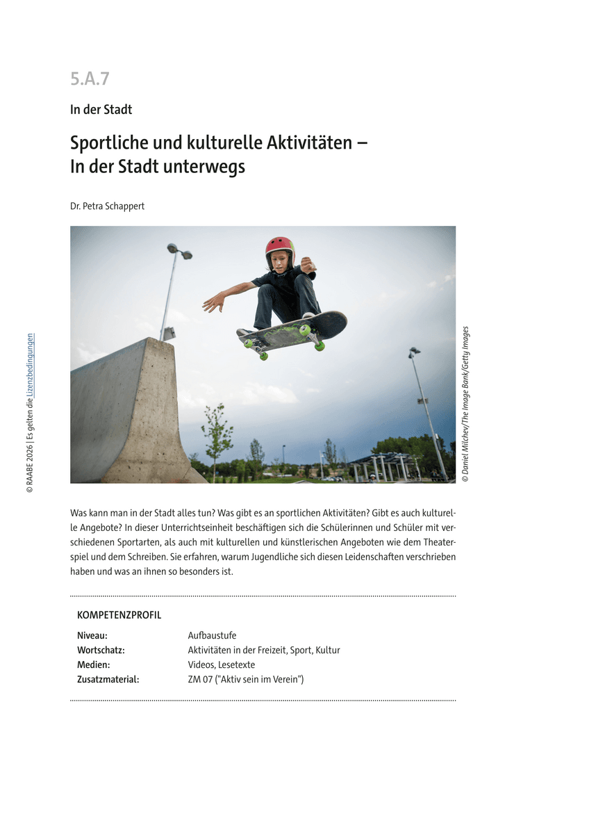 Sportliche und kulturelle Aktivitäten Sportliche und kulturelle Aktivitäten