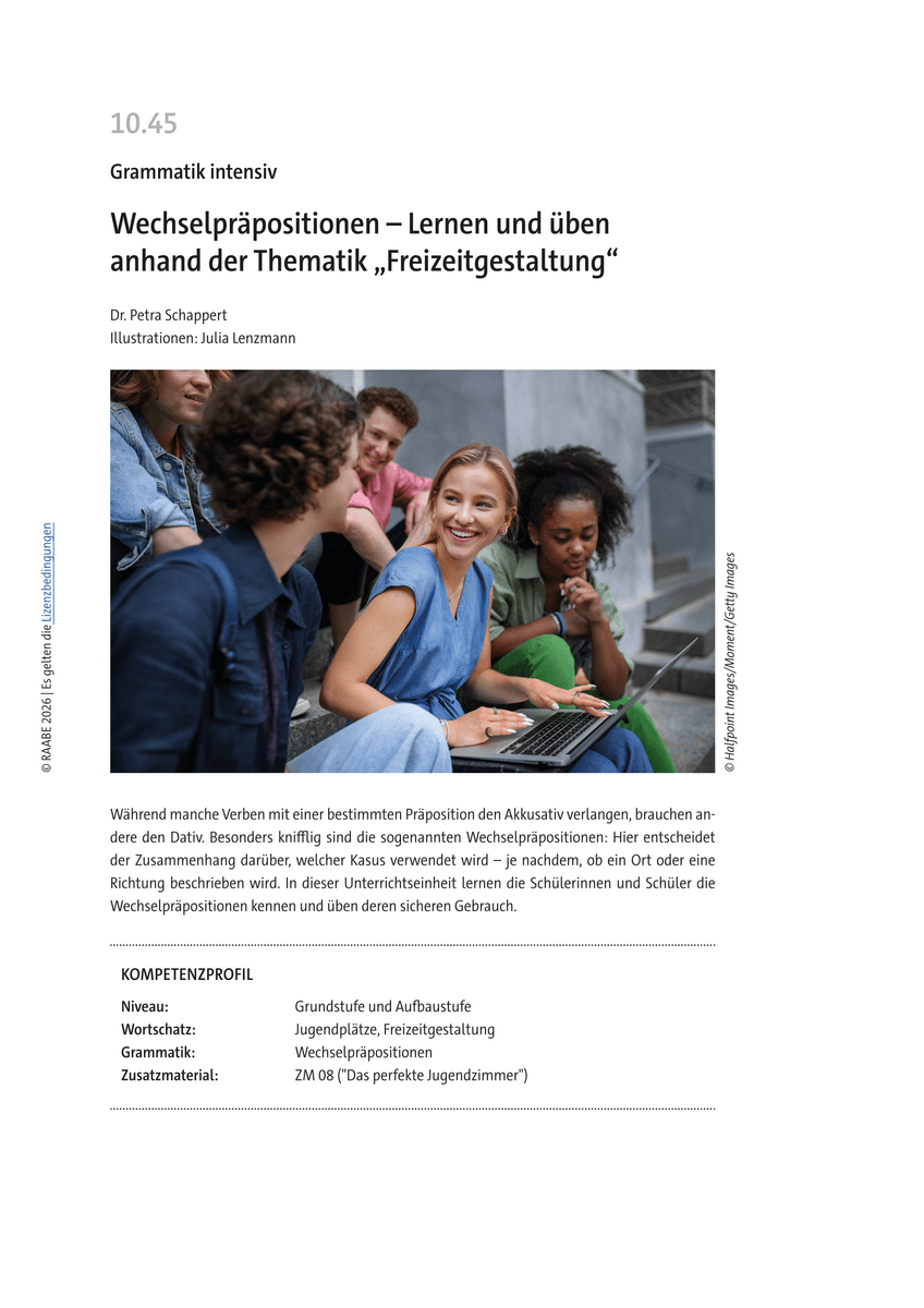 Wechselpräpositionen Wechselpräpositionen