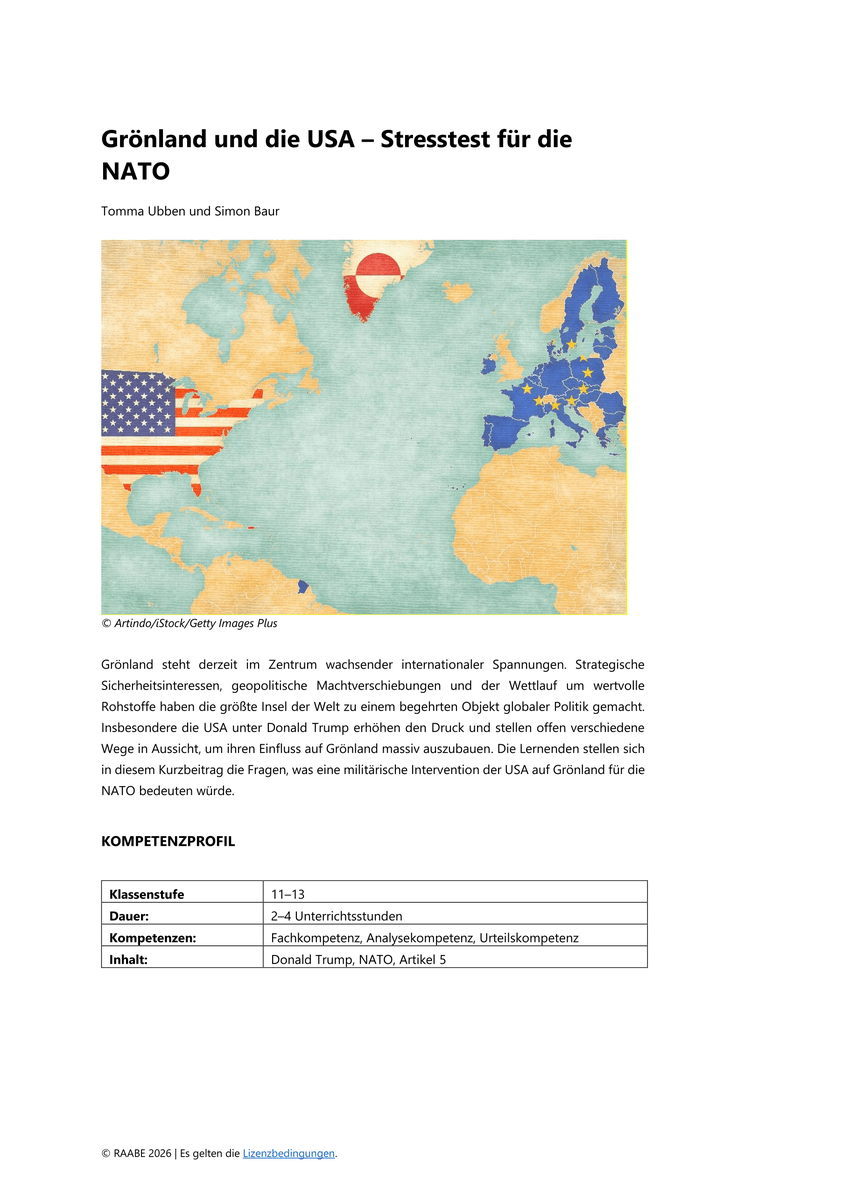 Grönland und die USA Grönland und die USA