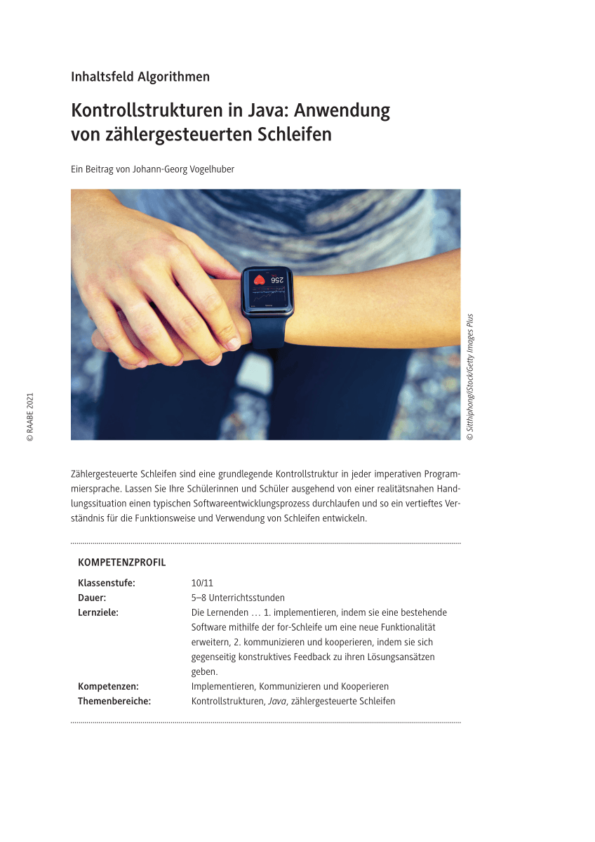 Kontrollstrukturen in Java: Anwendung von zählergesteuerten Schleifen Kontrollstrukturen in Java: Anwendung von zählergesteuerten Schleifen