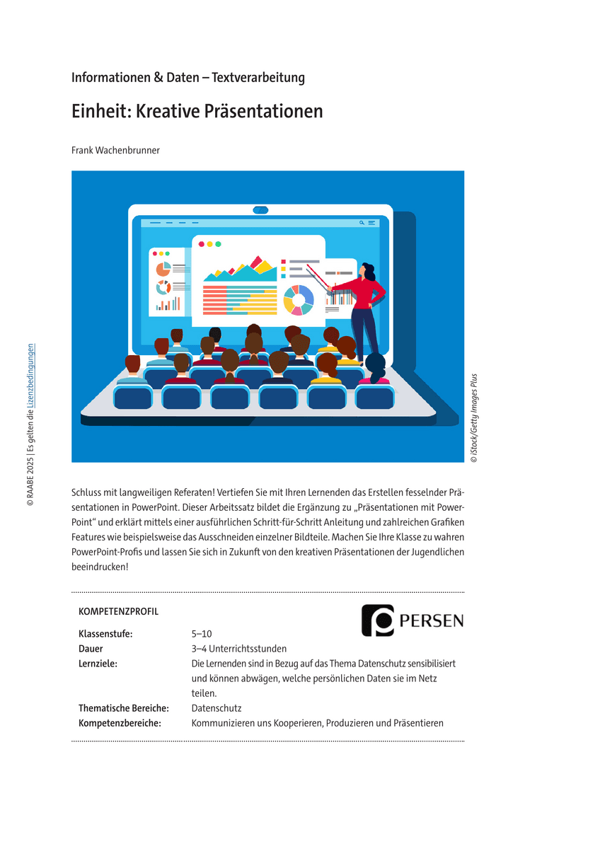 Einheit: Kreative Präsentationen Einheit: Kreative Präsentationen