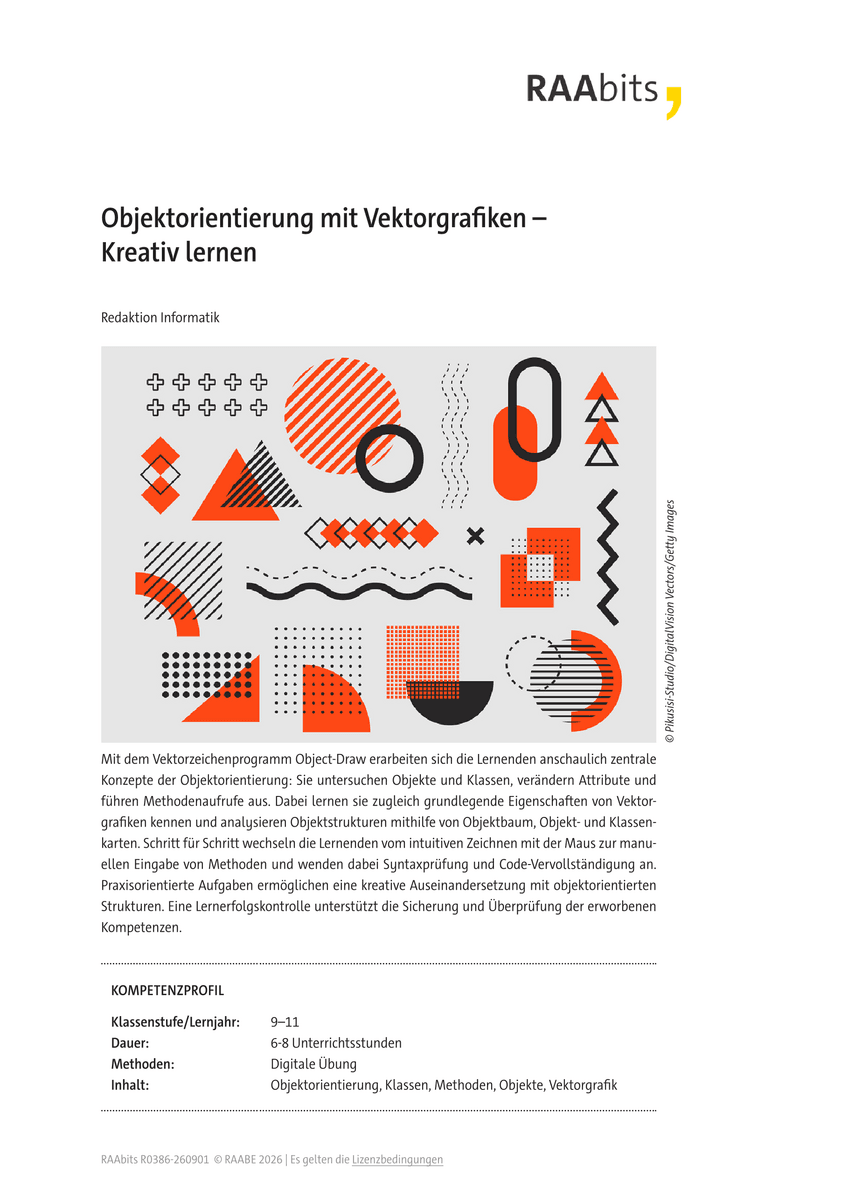 Objektorientierung mit Vektorgrafiken Objektorientierung mit Vektorgrafiken