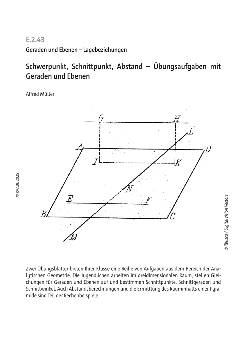 Schwerpunkt, Schnittpunkt, Abstand Schwerpunkt, Schnittpunkt, Abstand