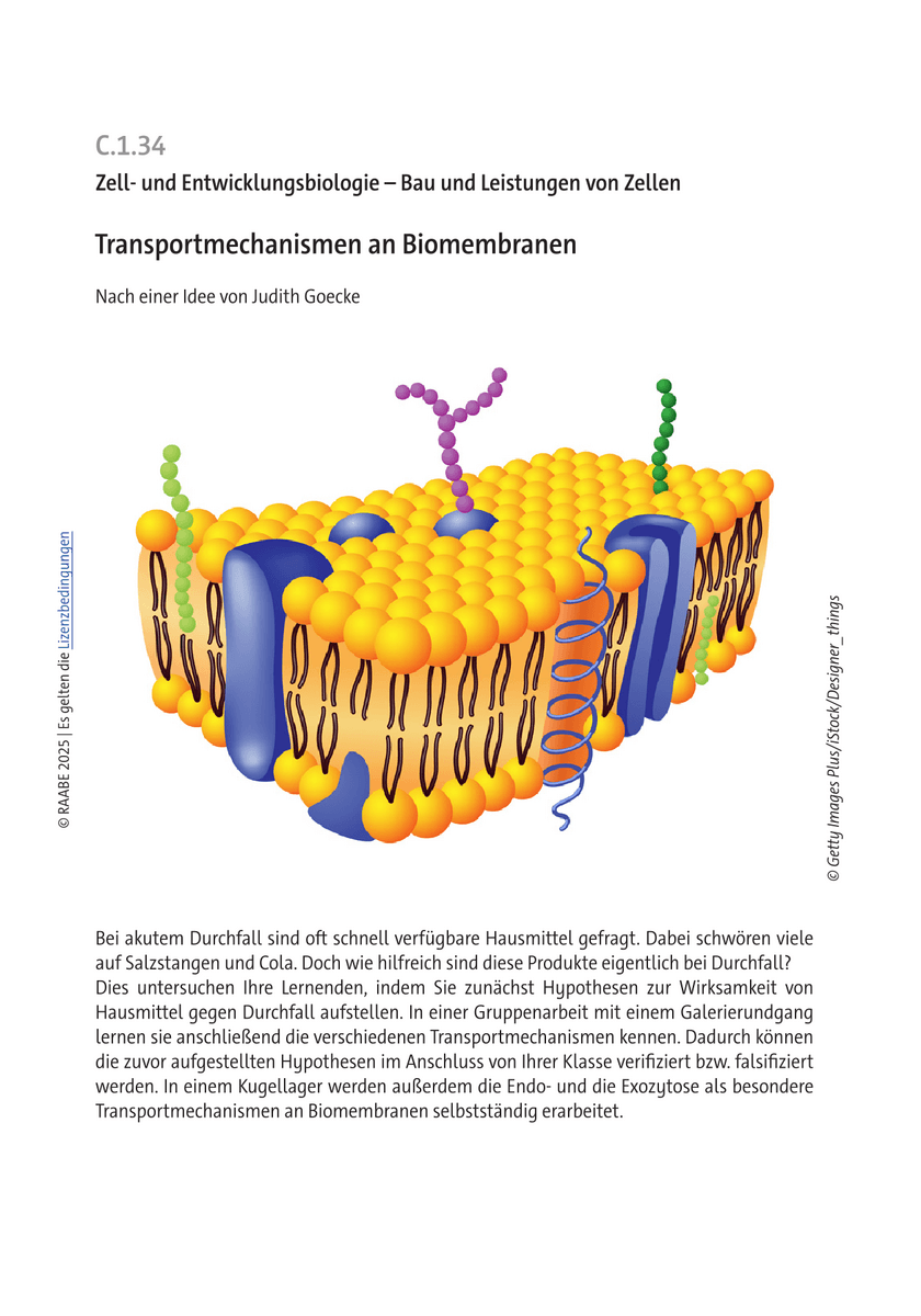 Transportmechanismen an Biomembranen Transportmechanismen an Biomembranen