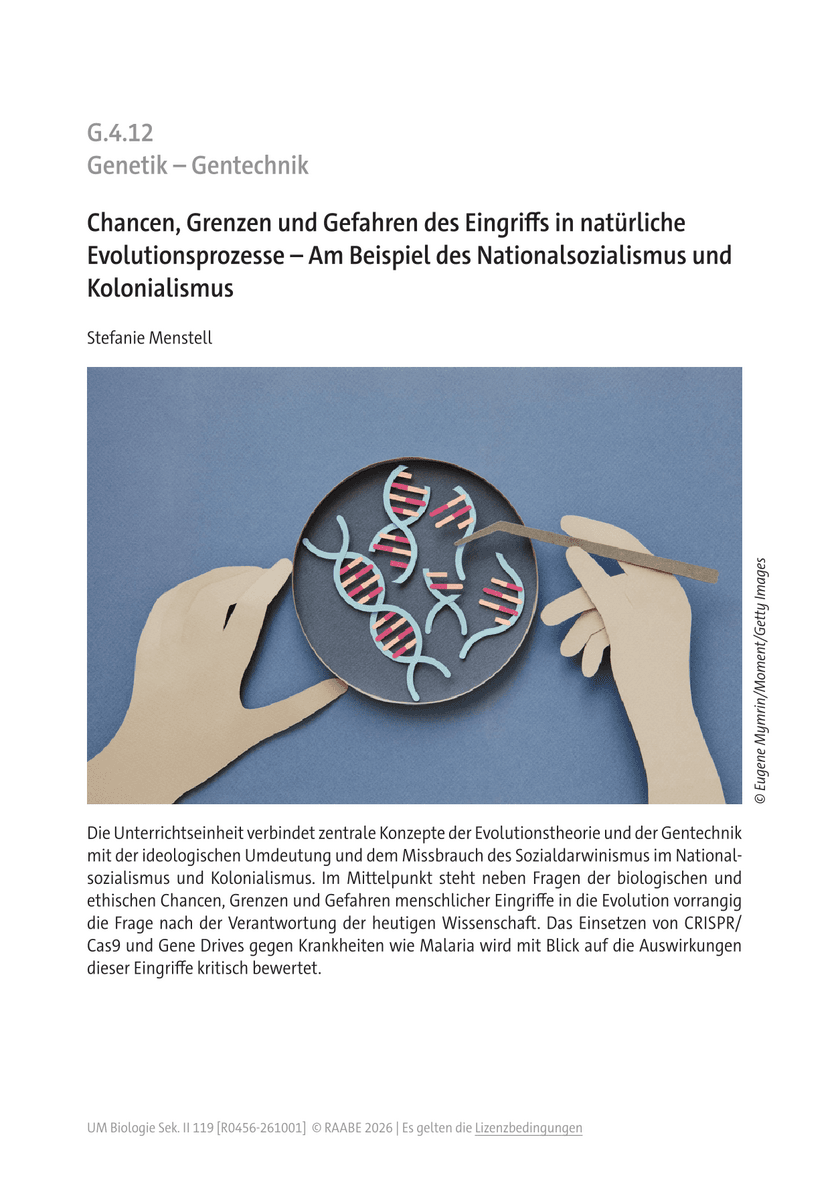 Chancen, Grenzen und Gefahren des Eingriffs in natürliche Evolutionsprozesse Chancen, Grenzen und Gefahren des Eingriffs in natürliche Evolutionsprozesse