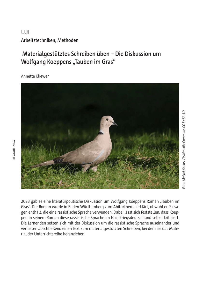 Materialgestütztes Schreiben üben Materialgestütztes Schreiben üben