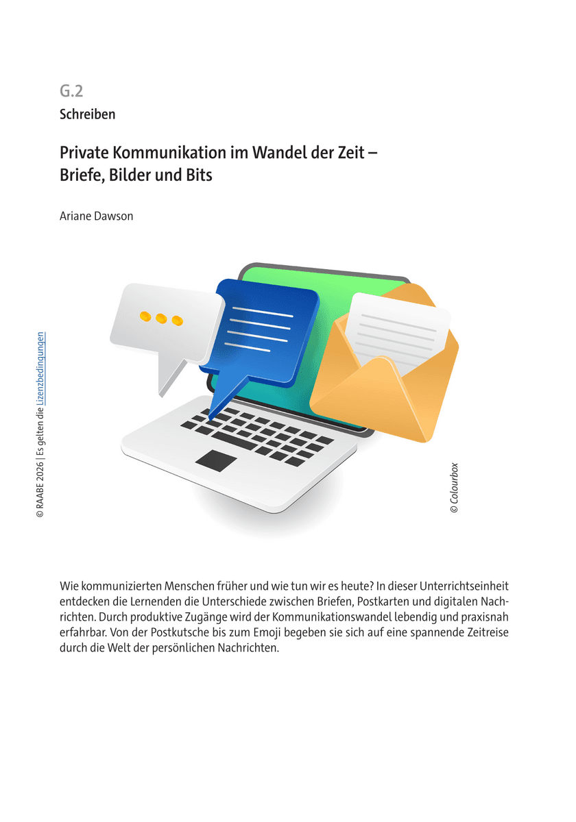 Private Kommunikation im Wandel der Zeit Private Kommunikation im Wandel der Zeit