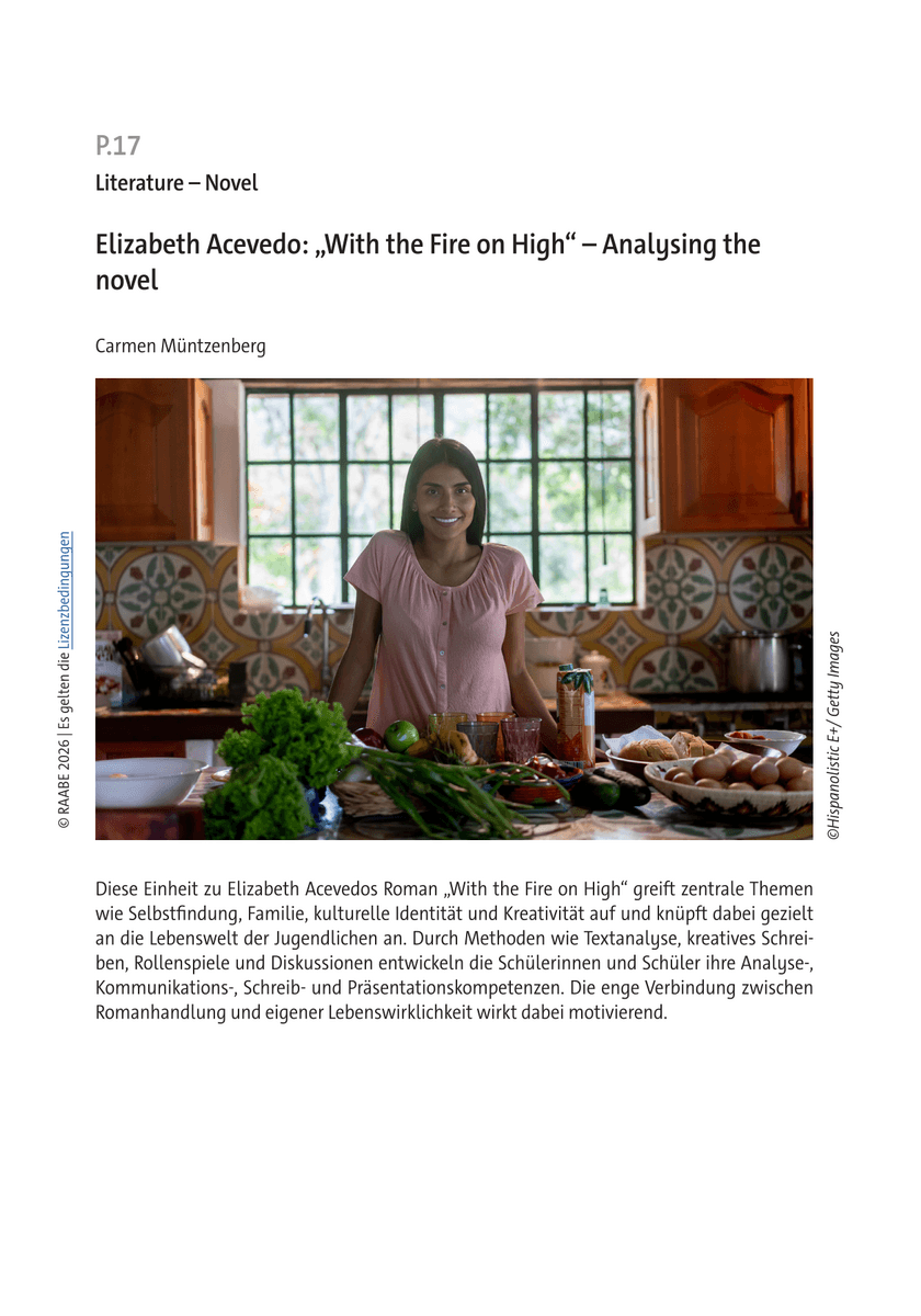 Elizabeth Acevedo: „With the Fire on High“ Elizabeth Acevedo: „With the Fire on High“