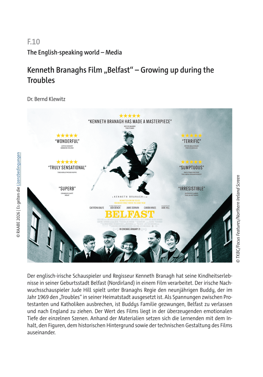 Kenneth Branaghs Film „Belfast“ Kenneth Branaghs Film „Belfast“