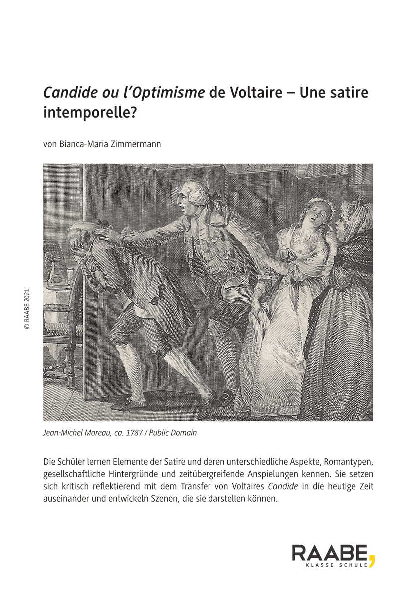 Candide ou l’Optimisme de Voltaire Candide ou l’Optimisme de Voltaire