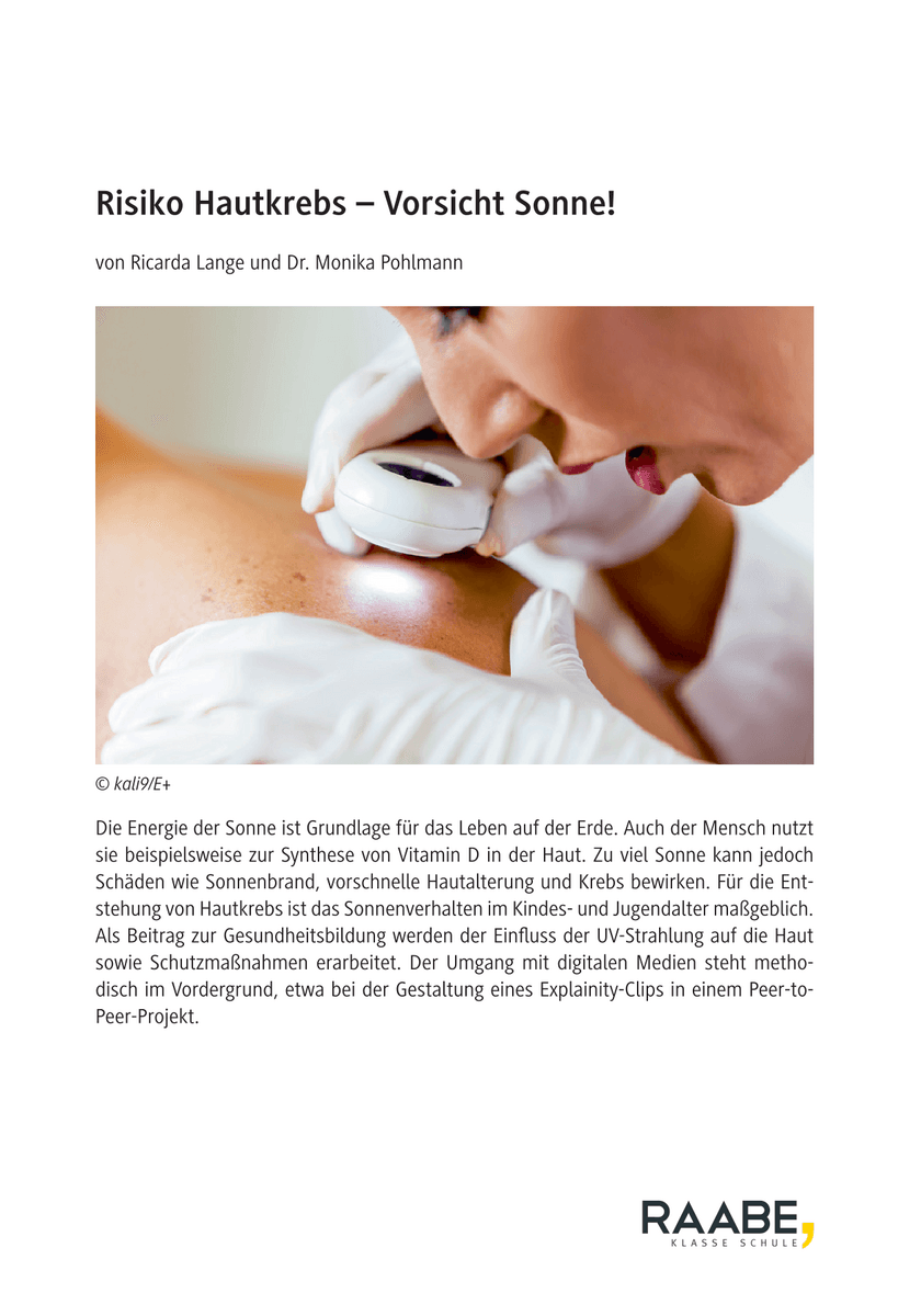 Risiko Hautkrebs Risiko Hautkrebs