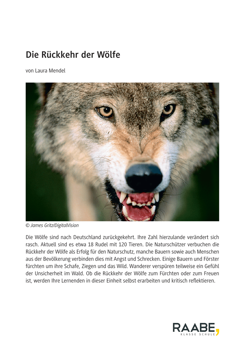 Die Rückkehr der Wölfe Die Rückkehr der Wölfe