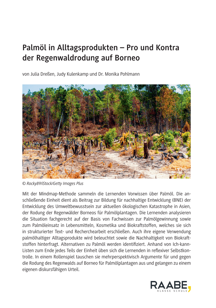 Palmöl in Alltagsproduken Palmöl in Alltagsproduken