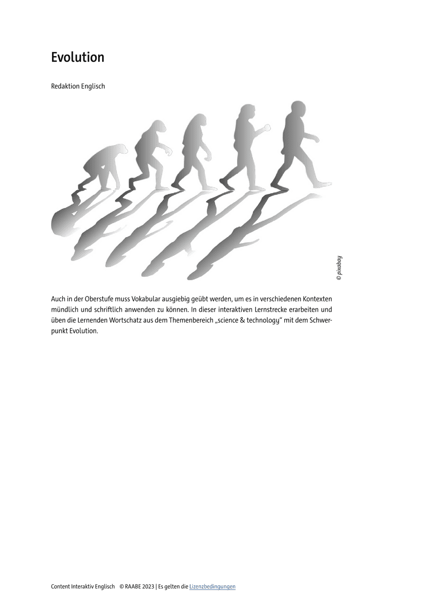 Vocabulary: Evolution Vocabulary: Evolution