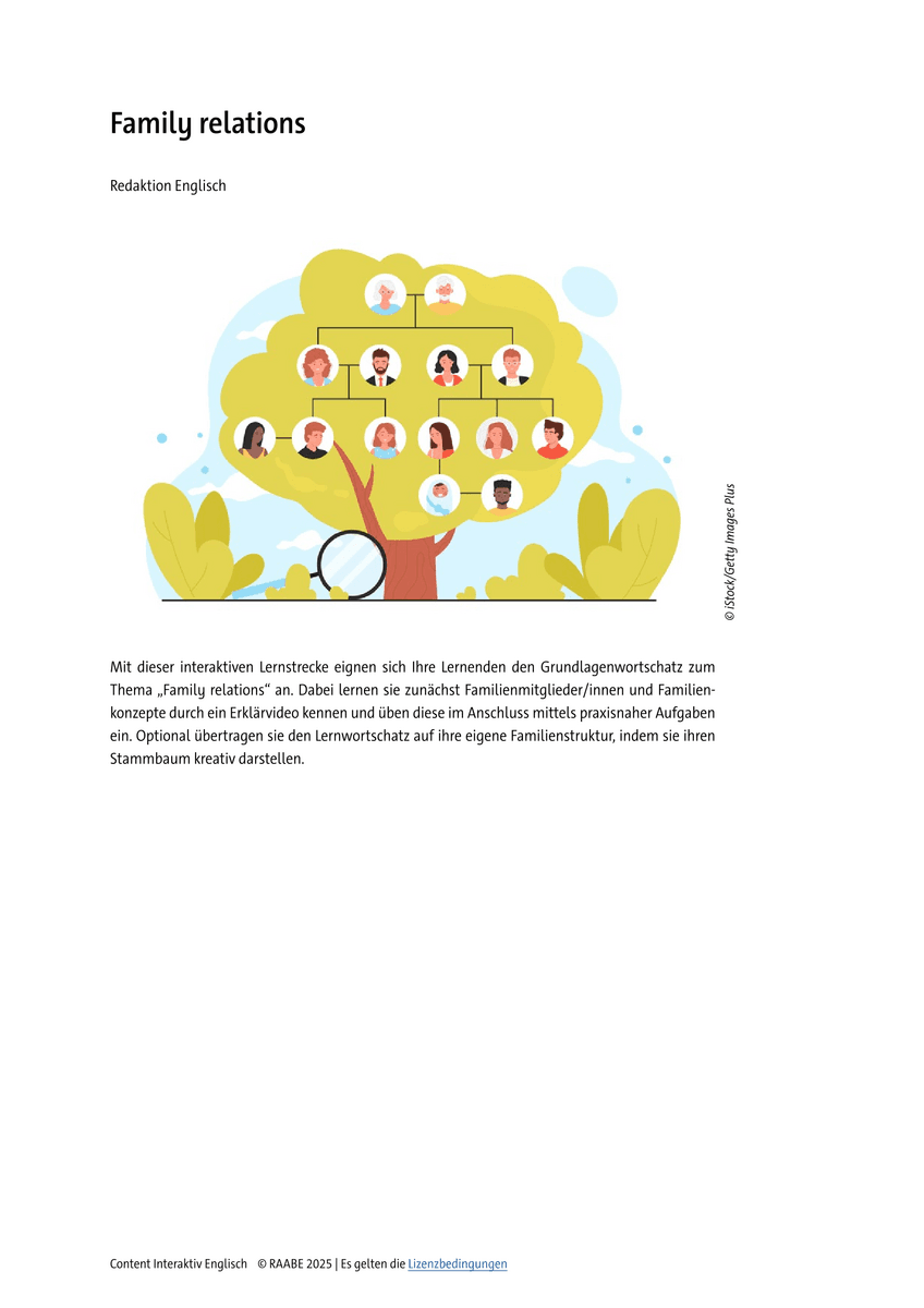 Vocabulary: Family relations Vocabulary: Family relations
