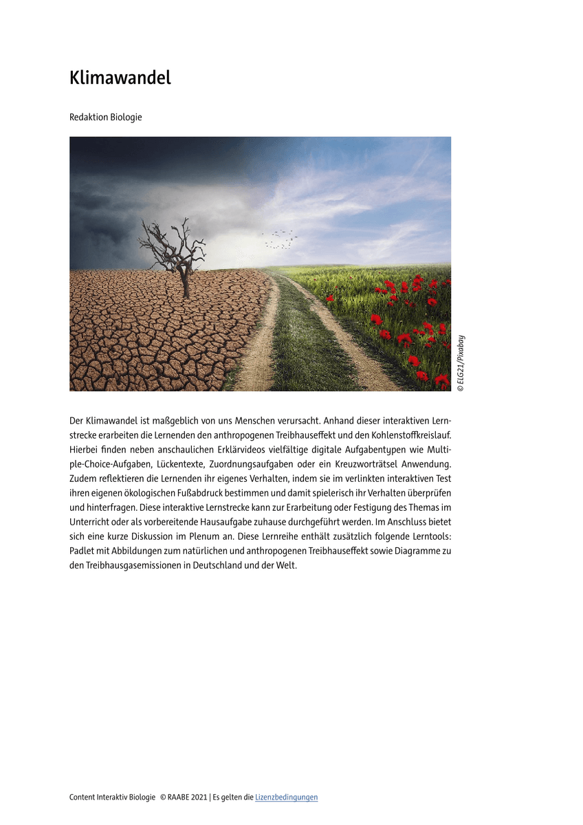 Lernen & Üben: Klimawandel Lernen & Üben: Klimawandel