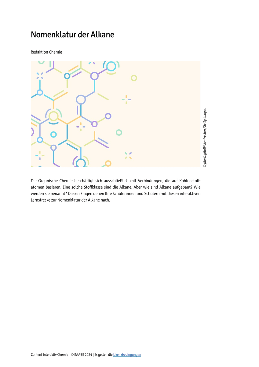 Lernen & Üben: Nomenklatur der Alkane Lernen & Üben: Nomenklatur der Alkane