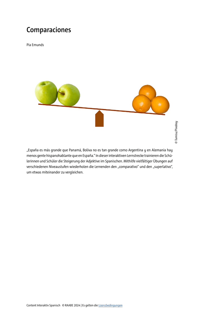 Grammatik: El comparativo y el superlativo Grammatik: El comparativo y el superlativo