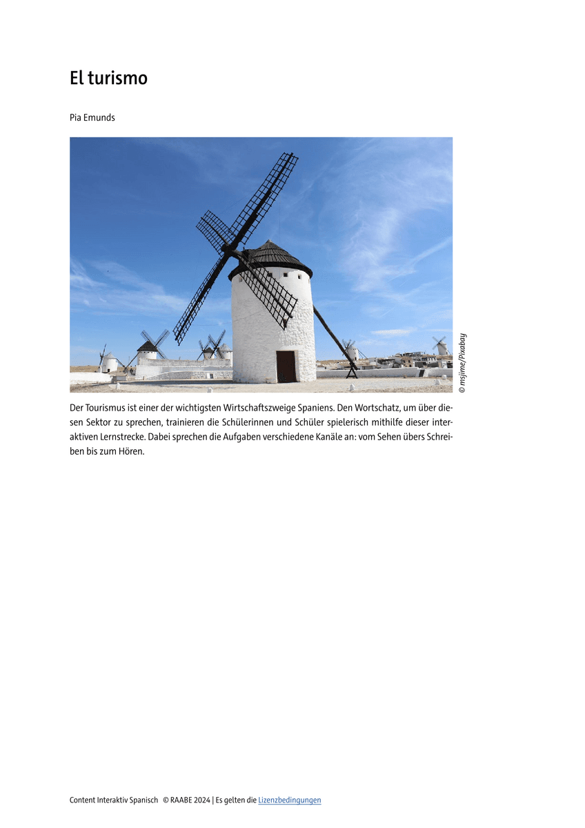 El turismo El turismo